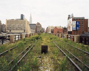 The High Line as it looked while abandoned. Friends of the High Line photo.