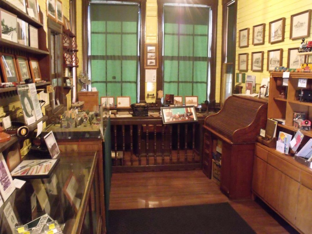 The agent's office in the Elizabeth depot.
