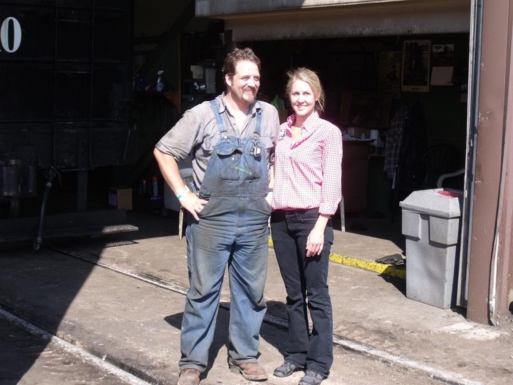 Owner Meg Warder, with engineer/ maintenance person Ceasar Maza.
