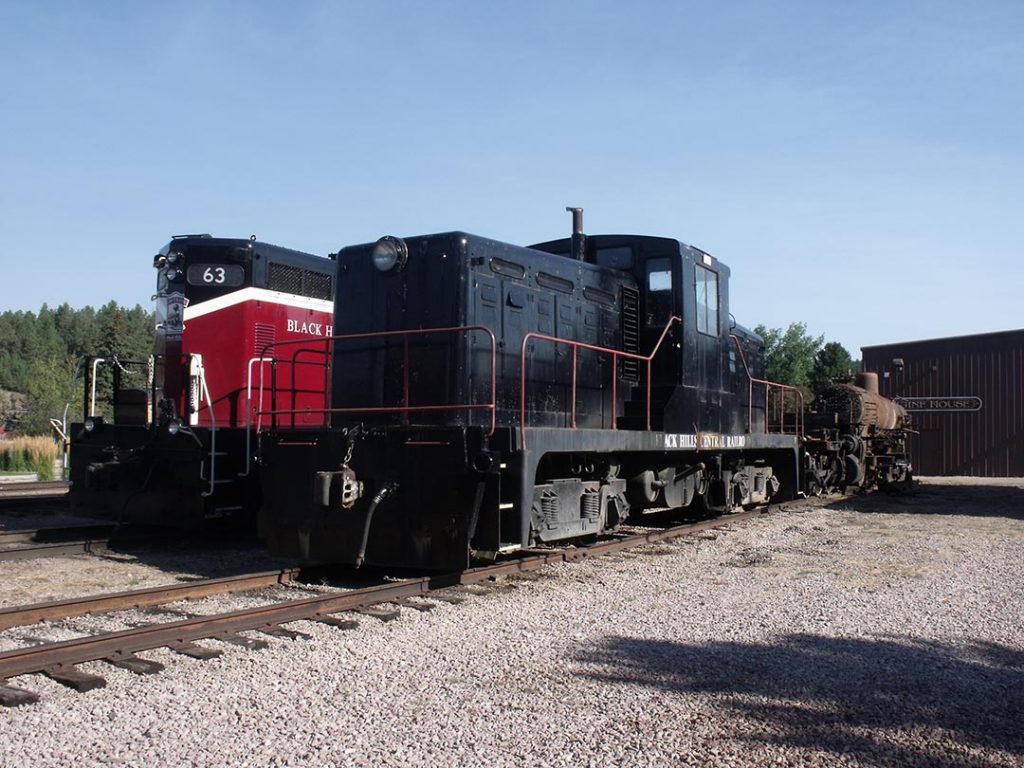 GP9 #63 and this Whitcomb make up the diesel roster.