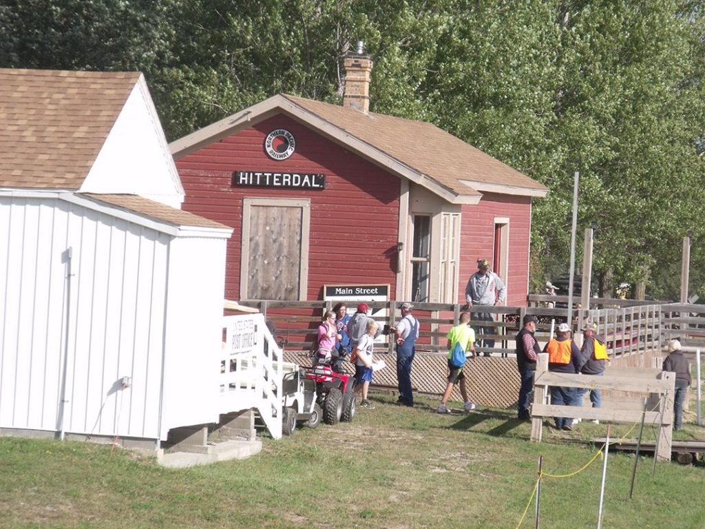 The Hitterdal, MN NP depot, one of three on the grounds.